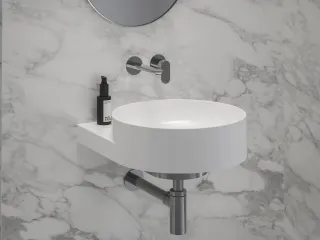 Eleganta falba süllyesztett mosdócsaptelep belső egység nélkül EL 019.00CR.O1.RB07B, Chrome