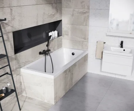 10° akrilkád 170x75 fehér