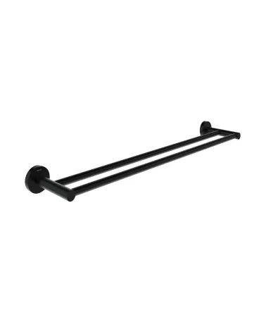 Kona KN 320.20BLM dupla törölközőtartó 60 cm, matt fekete