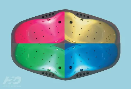 H2O 4+4+2 vízmasszázs