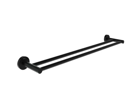 Kona KN 320.20BLM dupla törölközőtartó 60 cm, matt fekete
