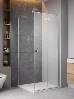 Essenza KDJ-B szögletes zuhanykabin 90x110 átlátszó balos