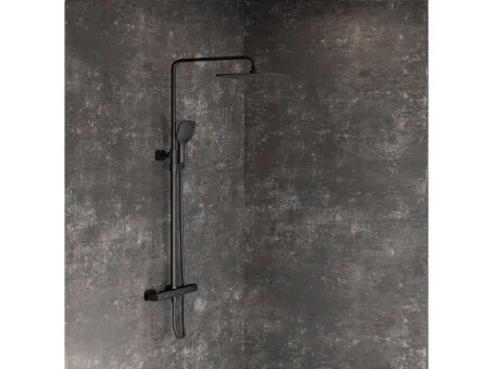 10° Free Termosztátos zuhanyoszlop TD F 091.20BL, fekete