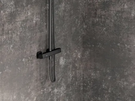 10° Free Termosztátos zuhanyoszlop TD F 091.20BL, fekete