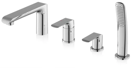 Flat kádperemr csaptelep szett FL 026.00CR, króm