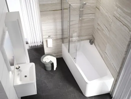 10° akrilkád 160x95 balos fehér