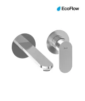 Eleganta falba süllyesztett mosdócsaptelep belső egység nélkül EL 019.00CR.O1.RB07B, Chrome