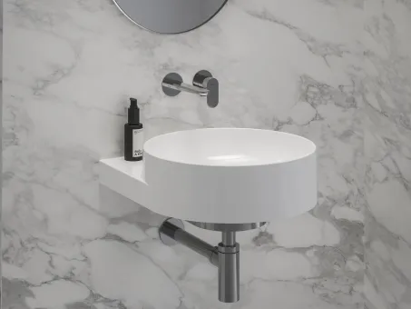 Eleganta falba süllyesztett mosdócsaptelep belső egység nélkül EL 019.00CR.O1.RB07B, Chrome