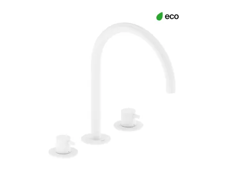 Espirit álló mosdócsaptelep, 3 furatos 270 mm leeresztő nélkül ES 018.10WV, White Velvet