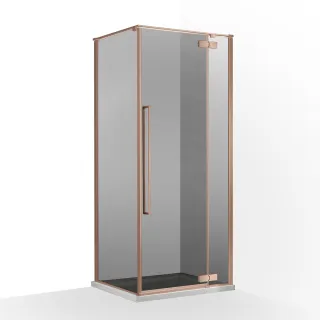 Mika zuhanykabin 90x90 - rose gold