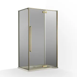 Mika zuhanykabin 120x90 - gold