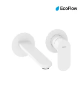 Eleganta falba süllyesztett mosdócsaptelep belső egység nélkül EL 019.10WV.O1.RB07B, White Velvet