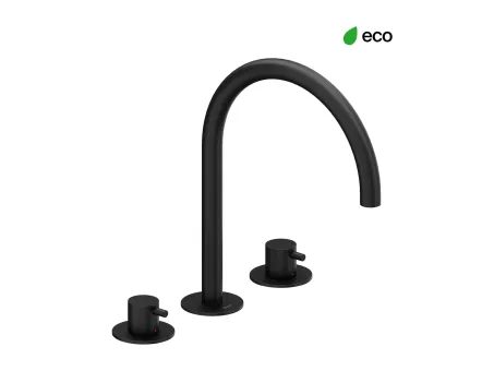 Espirit álló mosdócsaptelep, 3 furatos 270 mm leeresztő nélkül ES 018.20BLM, Black Matt