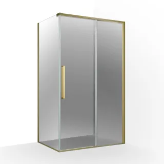 Clara zuhanykabin 120x90 - gold