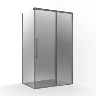 Clara zuhanykabin 120x90 - gun grey