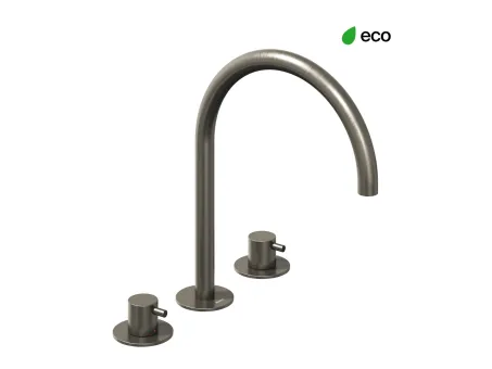 Espirit álló mosdócsaptelep, 3 furatos 270 mm leeresztő nélkül ES 018.20GB, Graphite Brushed