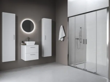 Blix II NBLDP4 160 zuhanyajtó krómhatású+transparent