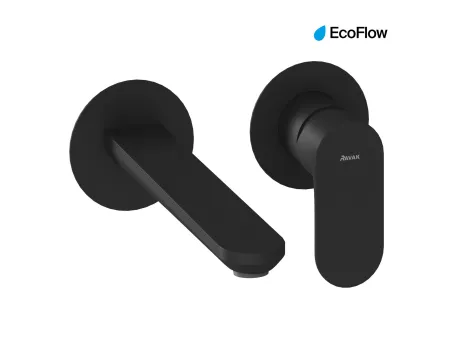 Eleganta falba süllyesztett mosdócsaptelep belső egység nélkül EL 019.20BLM.O1.RB07B, Black Matt