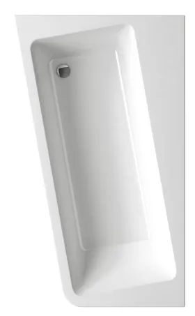 10° akrilkád 170x100 balos fehér