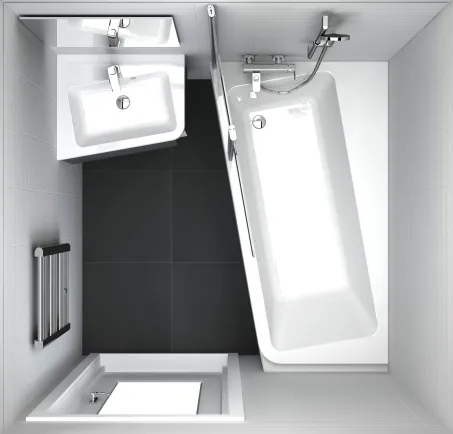 10° akrilkád 170x100 balos fehér