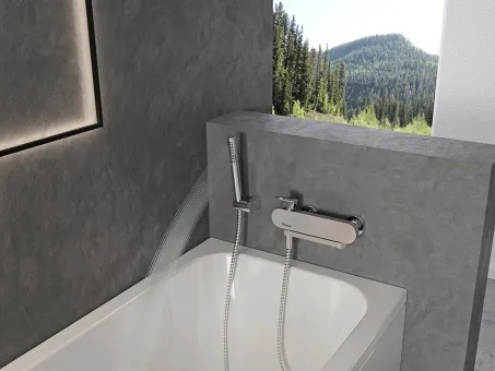 Zuhanyrózsa standard 957.00CR, króm