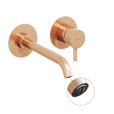 Espirit falba süllyesztett mosdócsaptelep belső egység nélkül ES 019.60RGB.O1.RB07B, Rose Gold Brushed