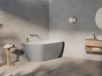 Freedom Corner II Tec 175x86 jobb, akrilkád, Smoke Grey/fehér, fehér/fekete/króm lefolyó