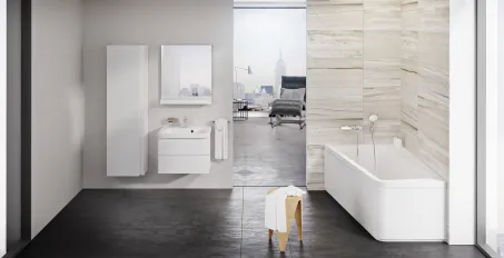 10° akrilkád 170x100 balos fehér