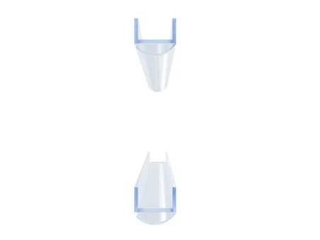 Brilliant, GlassLine szilikonos tömítés szett függőleges üveg/üveg 8