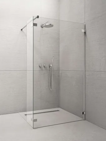 Euphoria Walk-in II zuhanyfal 80 átlátszó