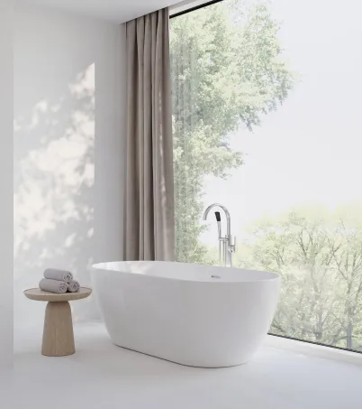 Padlón álló kádcsaptelep FM 080.00CR.RB07A, króm (R-box nélkül)