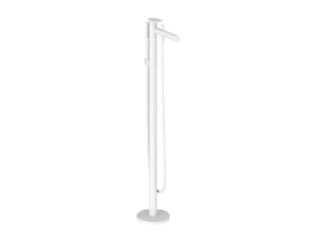 Spring padlón álló kádcsaptelep test nélkül, zuhanyszettel, matt fehér SG 080.10WHM.RB07A