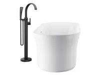 Padlón álló kádcsaptelep FM 080.20BL.RB07A, fekete (R-box nélkül)