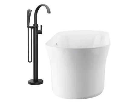 Padlón álló kádcsaptelep FM 080.20BL.RB07A, fekete (R-box nélkül)