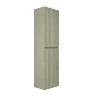 Varna függesztett magas szekrény - halvány bamuszzöld|melamin fautánzat