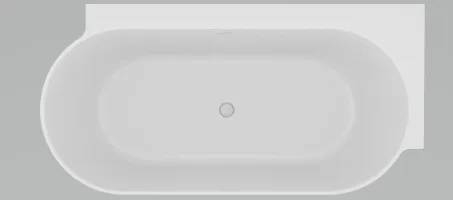 Freedom Corner II Tec 175x86 jobb, akrilkád, Alabaster Pink/fehér, fehér/fekete/króm lefolyó