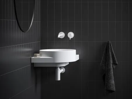 Yard 45 C kerámiamosdó, matt fehér, túlfolyó furat nélkül