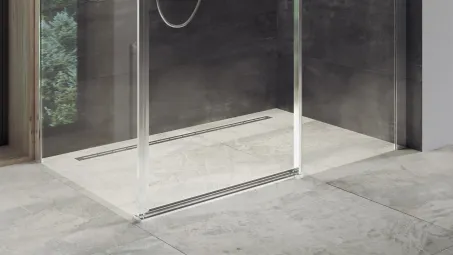 OZ Ravak Runway 105 zuhanyfolyóka rozsdamentes acél