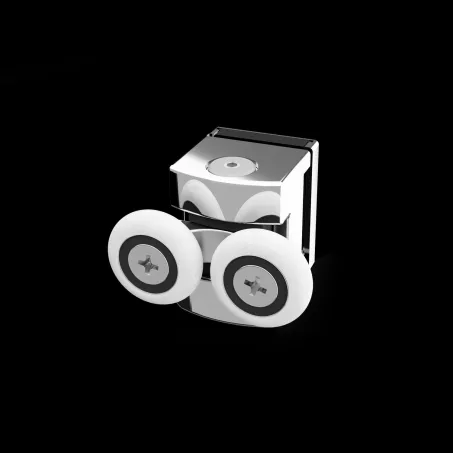 Premium Pro Black KDJ szögletes fekete zuhanykabin 100x100 átlátszó balos