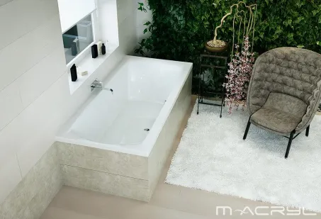 Helena egyenes akril kád 160x70