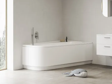 Chrome akrilkád 170x105 jobbos, fehér