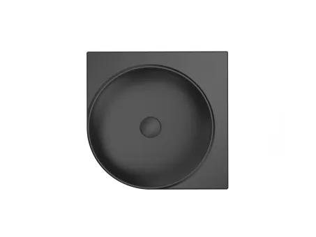 Yard 45 C kerámiamosdó matt fekete, túlfolyó furat nélkül