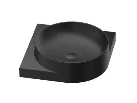 Yard 45 C kerámiamosdó matt fekete, túlfolyó furat nélkül