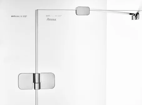 Brilliant BSD2-100 A-jobb zuhanyajtó króm+transparent, (990-1005)