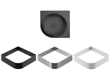 Yard 45 C kerámiamosdó matt fekete, túlfolyó furat nélkül