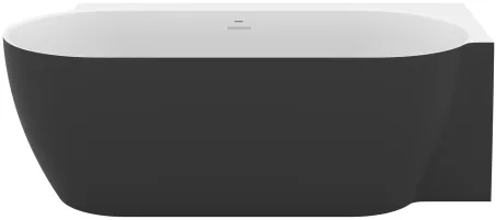 Freedom Corner II Tec 175x86 jobb, akrilkád, fekete/fehér, fekete/fehér/króm lefolyó