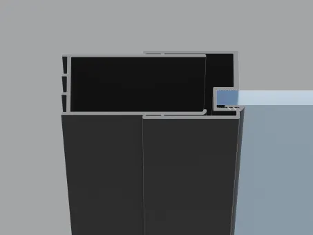 Blix II NBLDP4 180 zuhanyajtó fekete+transparent
