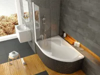 Rosa II 150x105 akrilkád bal (hófehér)