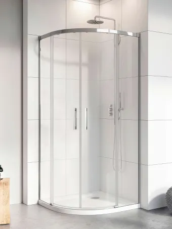 Idea PDD íves zuhanykabin 80x90 átlátszó