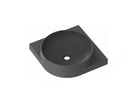 Yard 45 C kerámiamosdó antracit, túlfolyó furat nélkül